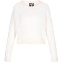 Kurz geschnittener Ajour-Strickpullover