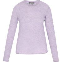 Langarmshirt mit Rundhalsausschnitt in Melange-Optik