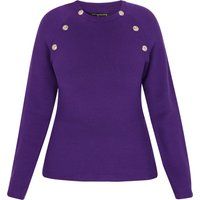 Strickpullover mit dekorativen Knöpfen