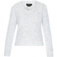 Weicher Bouclé-Pullover mit Metallic-Garn