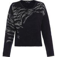 Strickpullover mit verzierten Tiermuster
