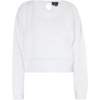 Weicher Strickpullover mit weitem Ausschnitt