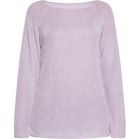 Glänzender Strickpullover mit Metallic-Effekt
