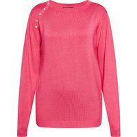 Feinstrickpullover mit dekorativen Schulterknöpfen