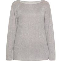 Schimmernder Metallic-Strickpullover