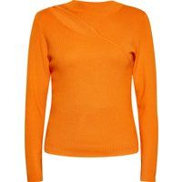 Gerippter Pullover mit asymmetrischem Cutout