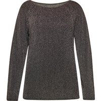 Schimmernder Pullover mit U-Boot-Ausschnitt
