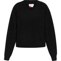 Oversize Strickpullover mit V-Ausschnitt