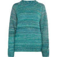 Lässiger mehrfarbiger Baumwollmisch-Strickpullover