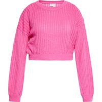 Gerippter Damen Kurzpullover