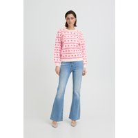 Strickpullover mit Herzmuster