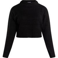 Kurzer Strickpullover mit Stehkragen