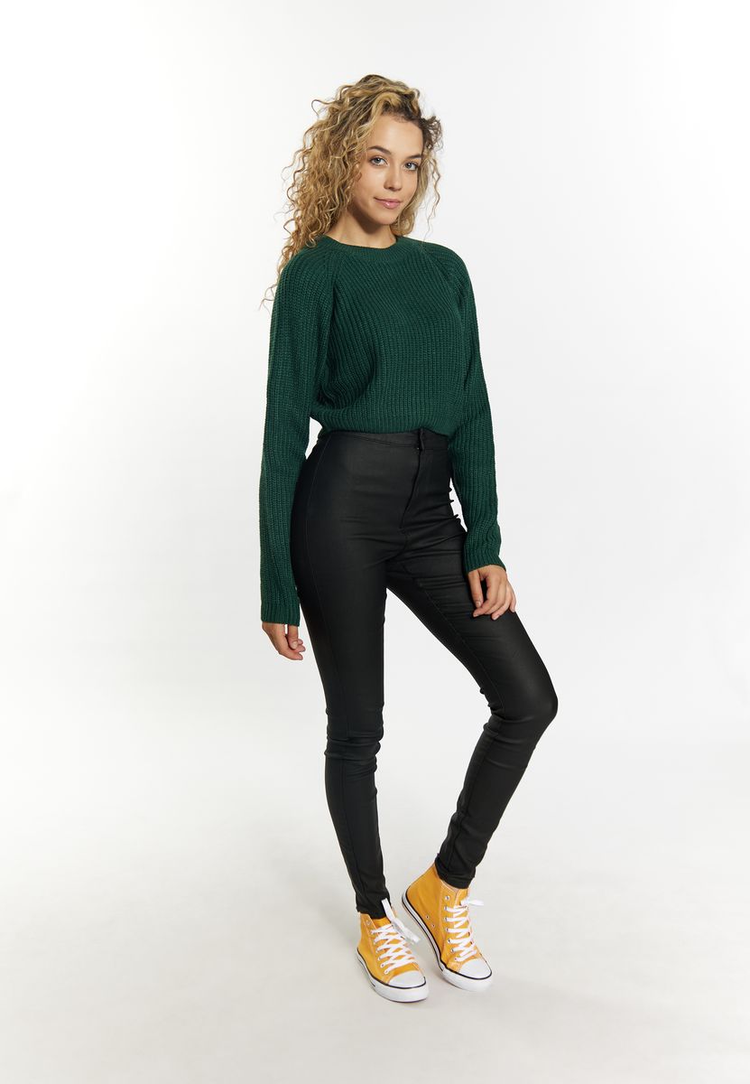 Gemütlicher Rippstrick Cropped-Pullover