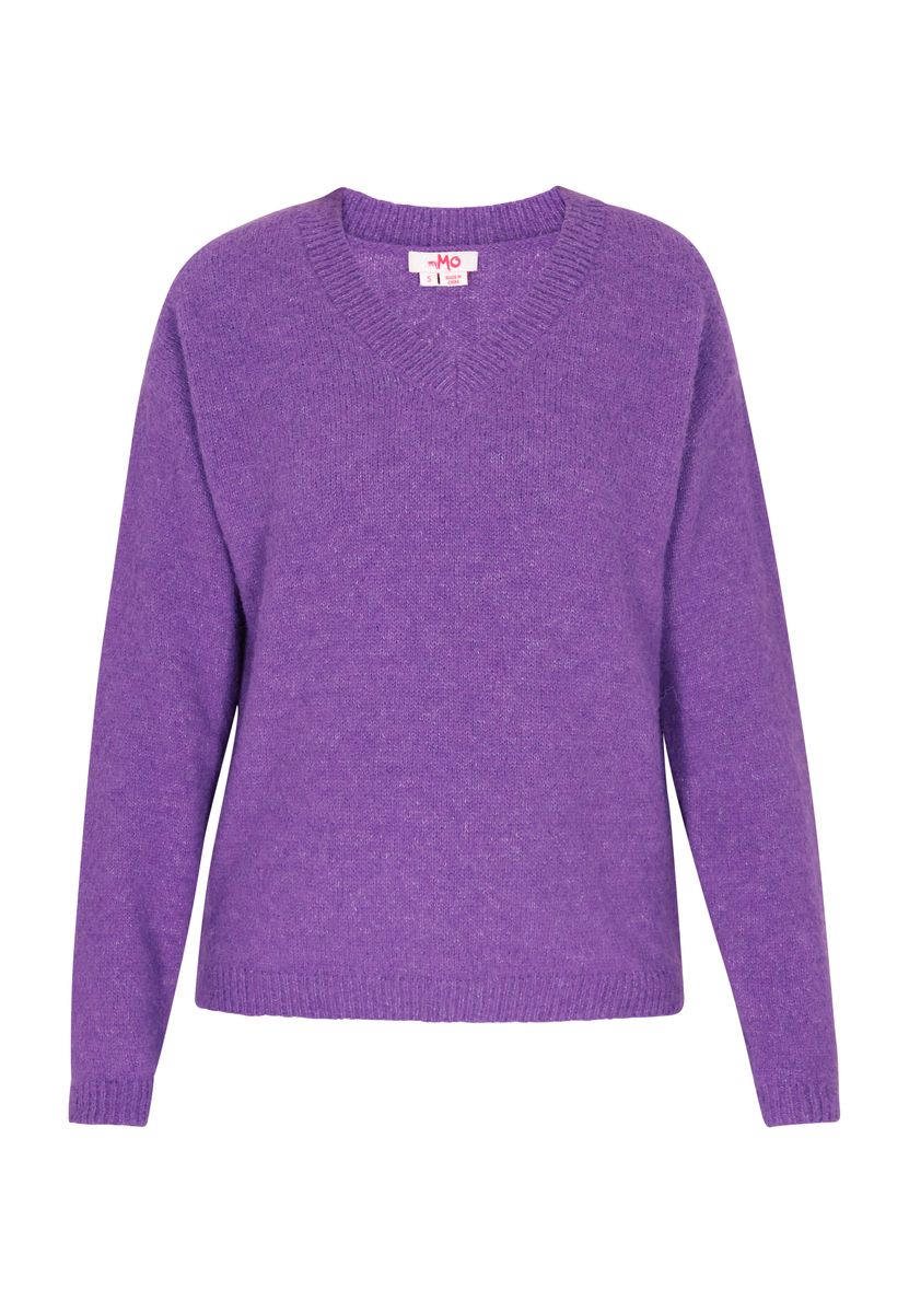 Relaxter Strickpullover mit V-Ausschnitt