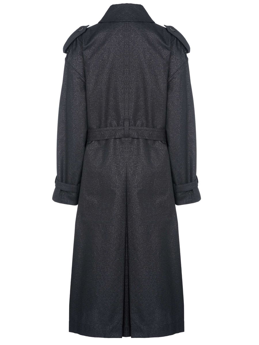 Eleganter schimmernder Trenchcoat