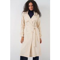 Doppelreihiger langer Trenchcoat
