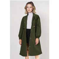 Utility-Trenchcoat mit Kordelzug-Taille