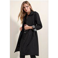 Minimalistischer langer Trenchcoat
