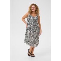 Midikleid in A-Linie mit Tierprint