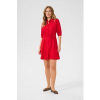 Feminines Blusenkleid mit Bindegürtel