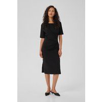Schmal geschnittenes drapiertes Midikleid