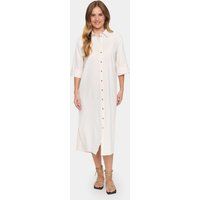Midi-Hemdblusenkleid aus Baumwolle