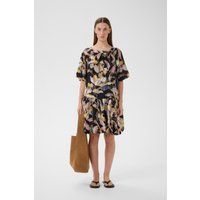 Mini-Kleid mit abstraktem Print und tiefer Taille