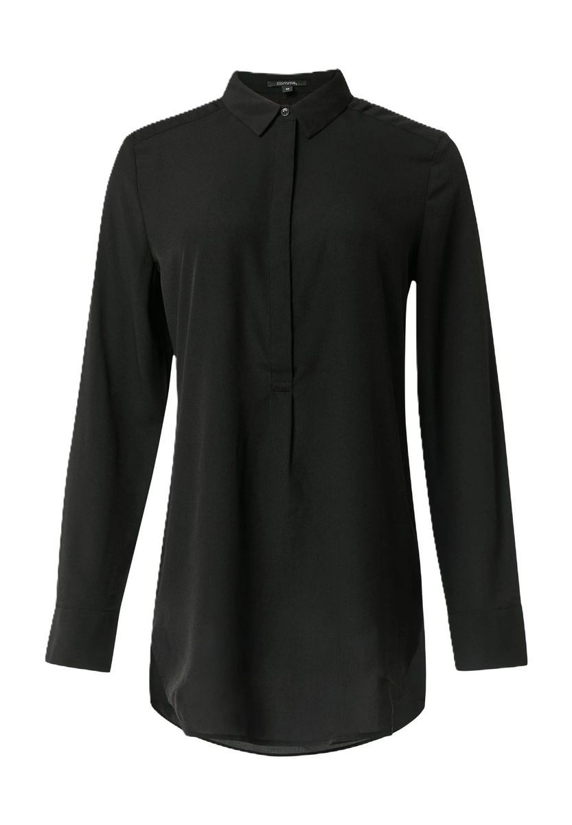 Lange Chiffon-Tunika-Bluse