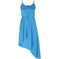 Asymmetrisches High-Low Satin-Slipkleid