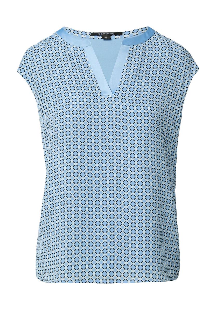 Top mit geometrischem Print