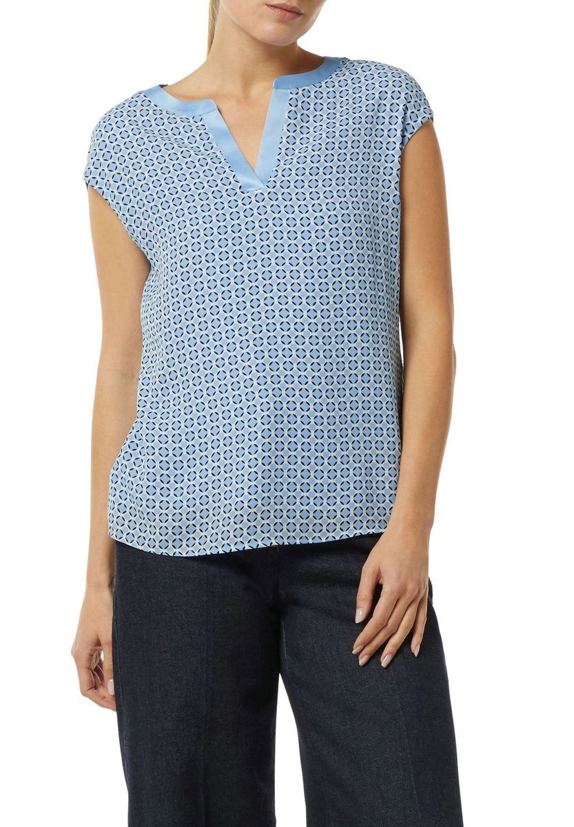 Top mit geometrischem Print