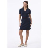 Polo-Minikleid mit Zopfmuster