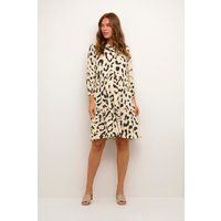 Stufenkleid mit Leopardenmuster im Loose-Fit