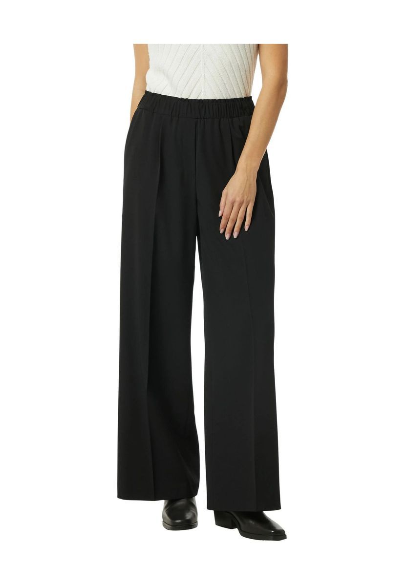 Wide-Leg-Hose mit gerafftem Bund