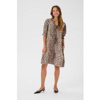 Baumwoll-Hängerkleid mit Leopardenmuster