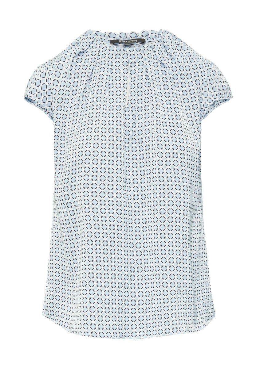 Satinbluse mit geometrischem Print