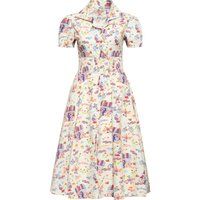 Retro-Swingkleid mit Amsterdam-Print