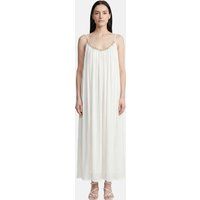 Verziertes plissiertes Maxi-Unterkleid