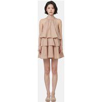 Etagen-Minikleid mit Neckholder