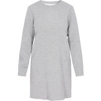 Strukturiertes Sweatkleid mit Rundhals