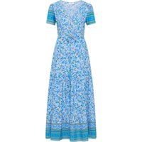 Luftiges gestuftes Maxikleid mit Blumenmuster