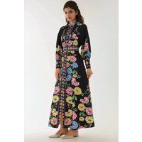 Florales A-Linien Maxikleid mit Print