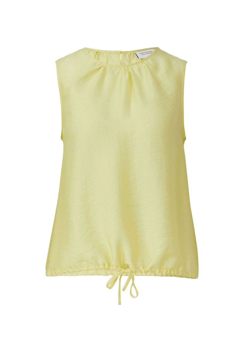 Ärmellose Bluse mit Tunnelzug