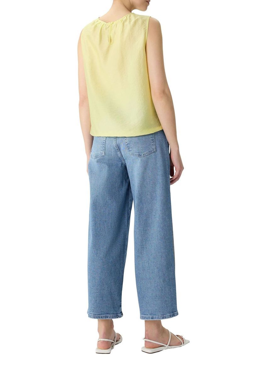 Ärmellose Bluse mit Tunnelzug