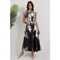 Elegantes Tippet-Maxikleid mit Blumenmuster