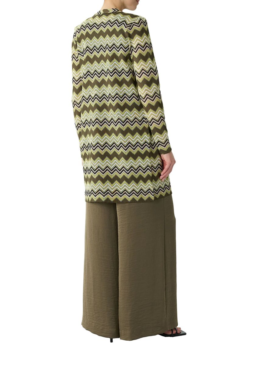 Strick-Cardigan mit Zickzack-Muster