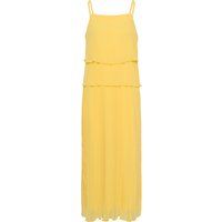 Plissiertes Etagen-Maxikleid