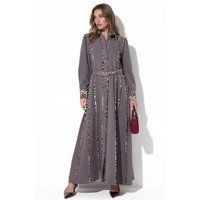 Maxi-Hemdkleid mit Leoparden-Akzenten