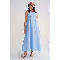 Lässiges ärmelloses Maxikleid