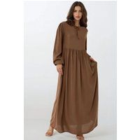 A-Linien-Maxikleid mit Bindedetail